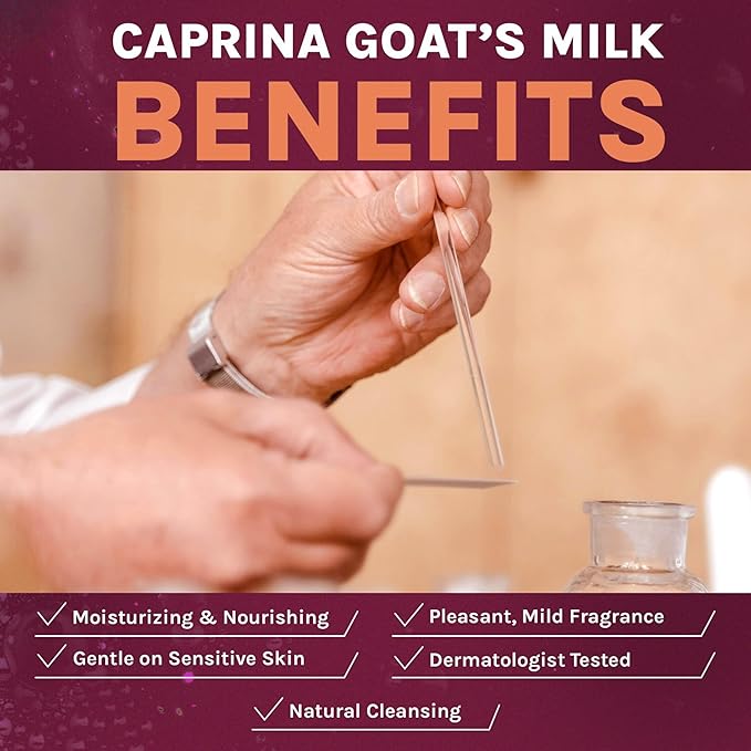 Caprina Fresh Goat Milk Soap Bar, 3.17 oz Each, Moisturizing & Gentle Cleansing - Image 6