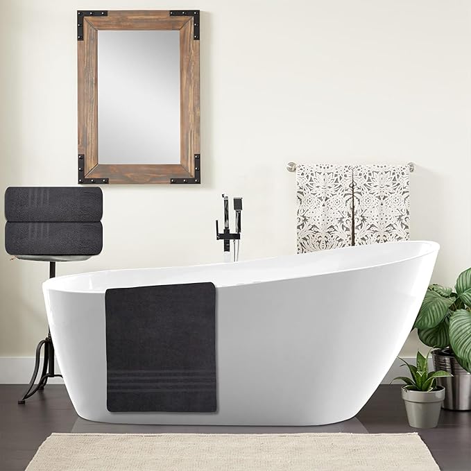 Pack of 2 Jumbo Bath Sheet 40 x 80 Inches, Extra Large Lightweight & Quick Dry - Image 4