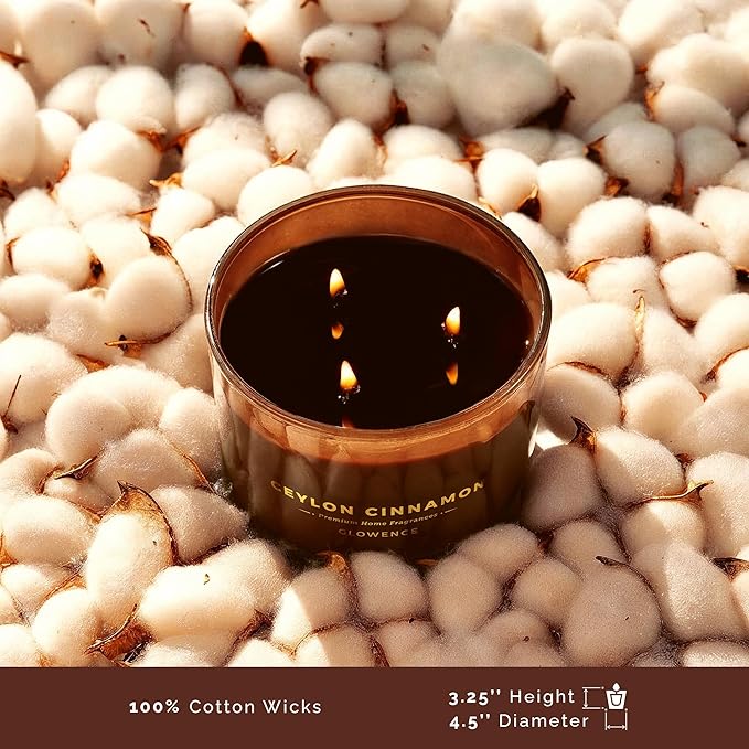 Luxury Cinnamon Scented Fall Candle - Image 5