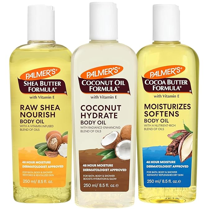 Palmer's Body Oil Variety Pack, Cocoa Butter, and Shea, Dermatologist Approved by Palmers