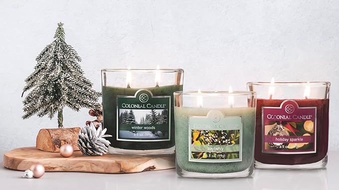 Colonial Candle Bayberry Scented Jar Candle, 2 Wick, 3.5 oz, Mottled Wax Candle - Image 7