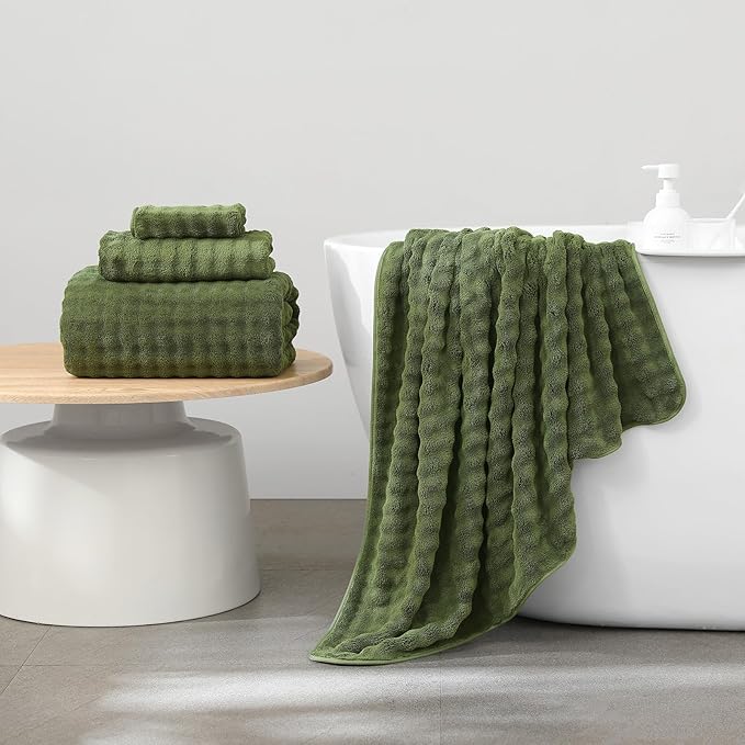KBY Bath Towels Set 6 Piece 40x80 Inches，2 Extra Large Bath Sheets 2 Hand - Image 2
