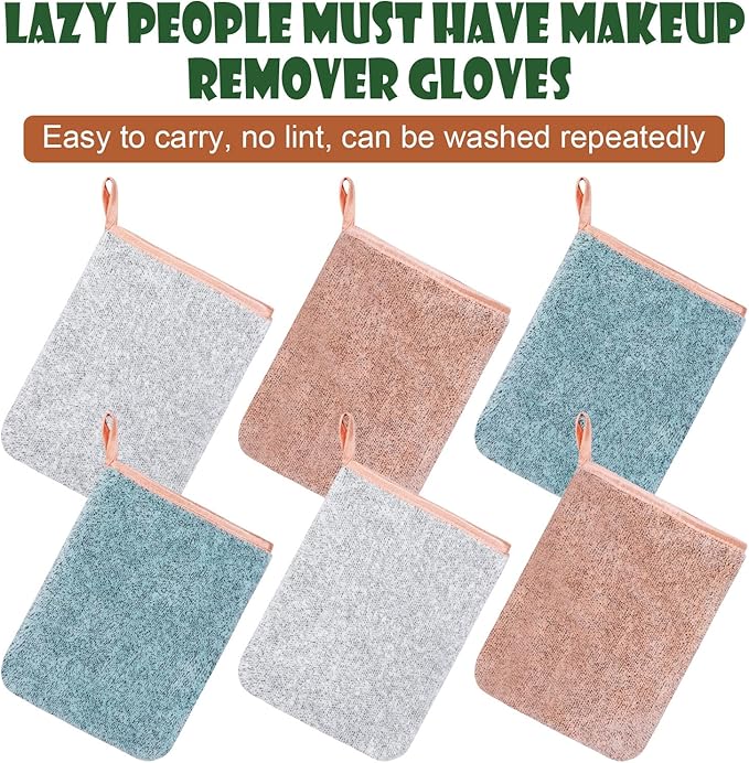 PHOGARY 6 Pack Microfiber Body Wash Mitts, 6×8 Inch Super Absorbent & Soft Face - Image 5