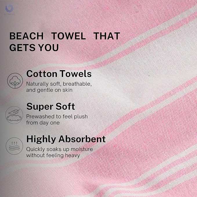 Cotton Turkish Beach Towel - Image 2