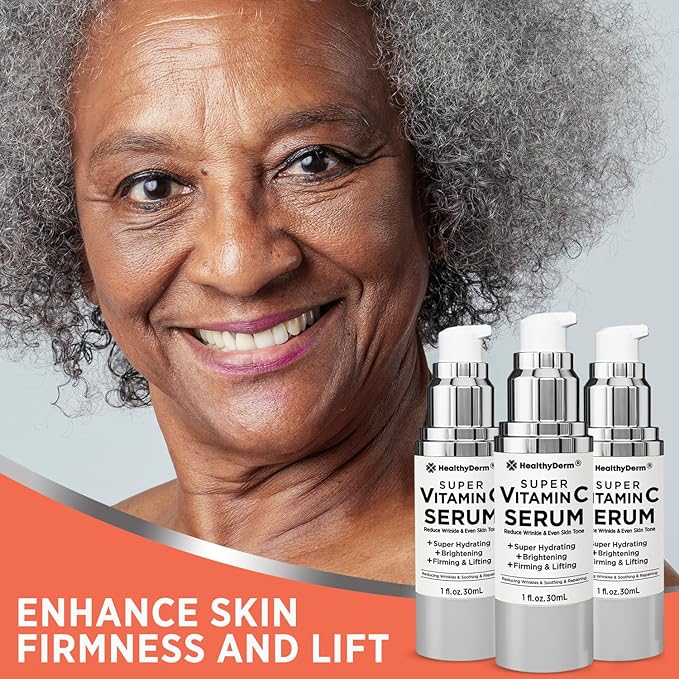 Super Vitamin C Serum for Women Over 70: Niacinamide, Vitamin C, Hyaluronic Acid - Image 2