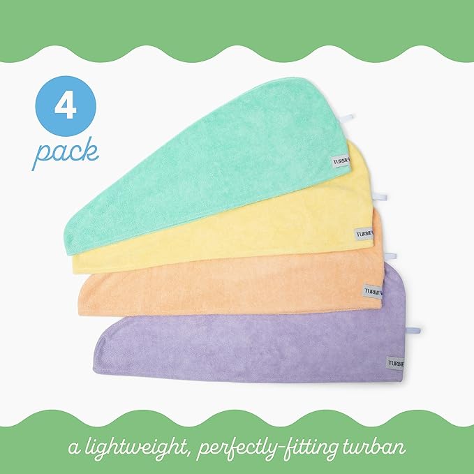 Turbie Twist 4-Pack Microfiber Hair Towel - Image 3