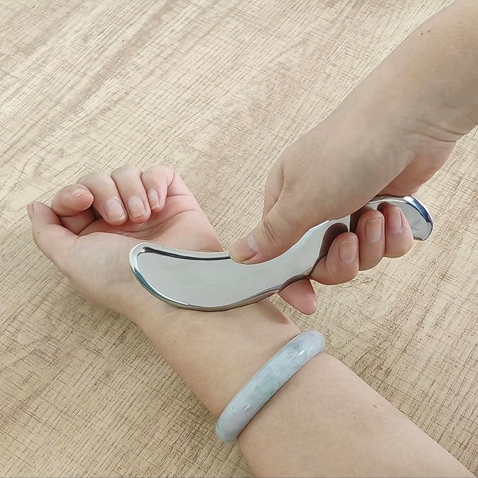 BYYDDIY 6.3 inch Stainless Steel Gua Sha Tool & Muscle Scraper Tool & Gua Sha - Image 4