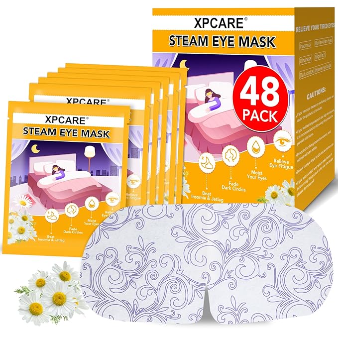 XPCARE Steam Eye Masks for Dry Eyes, Self Heated Steam Warm Eye Mask, by XPCARE
