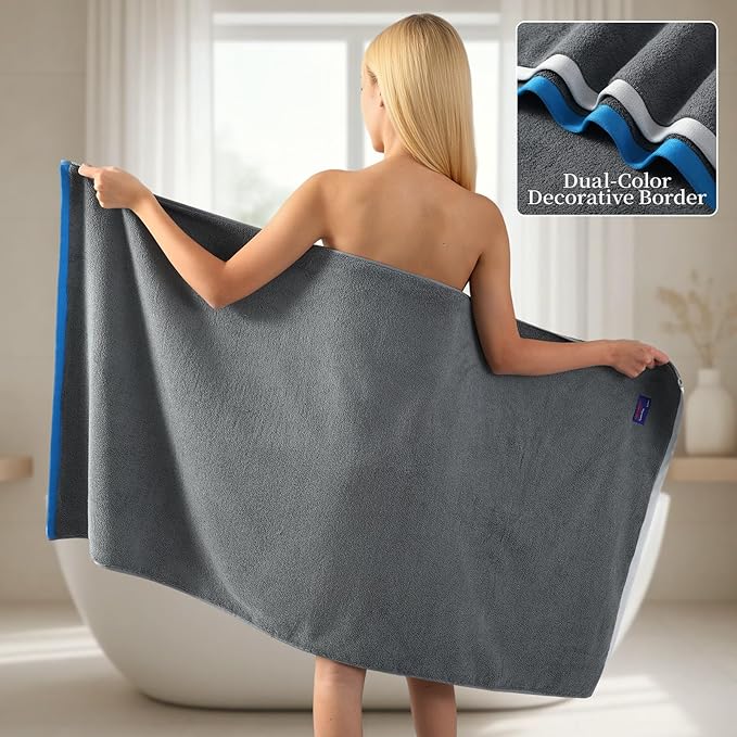 REDKISS 6 Piece Luxury Bath Towel Set, 2 Bath Towels, 2 Hand Towels, 2 - Image 4
