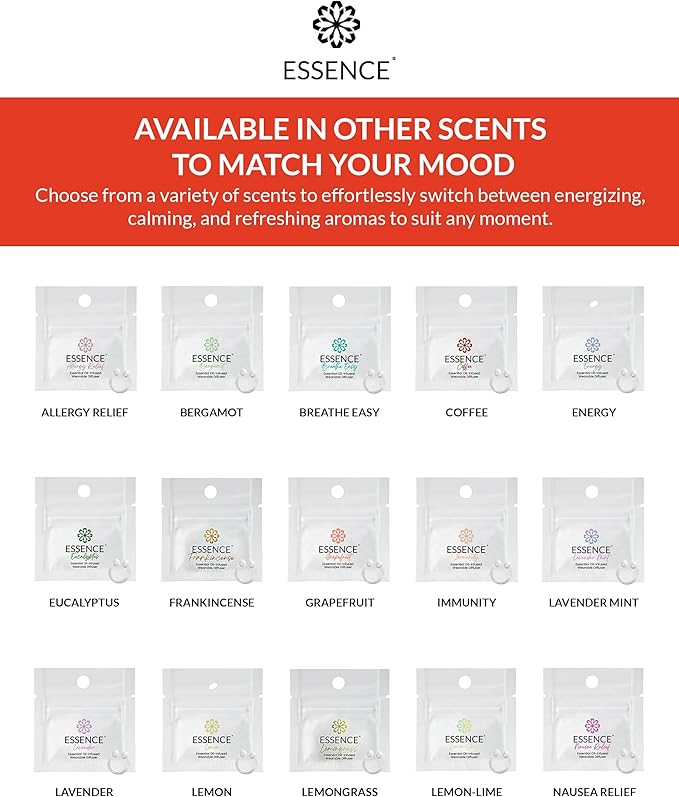 Essence Wearable Aromatherapy Nasal Diffuser – Grapefruit Essential Oil Nose - Image 7