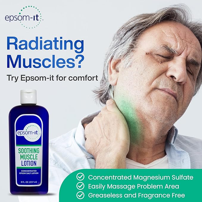 Epsom-It Soothing Muscle Magnesium Lotion – Epsom Salt Topical Cream - Image 9