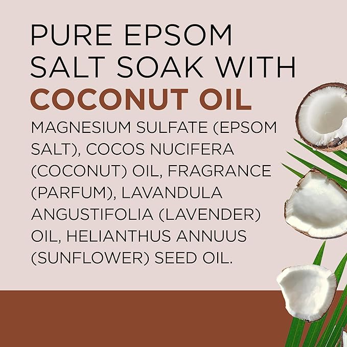 Dr Teal's Salt Soak with Pure Epsom Salt, Nourish & Protect with Coconut Oil - Image 8