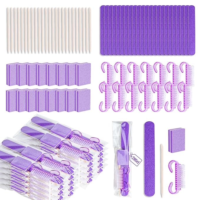 20 Sets Disposable Manicure Kit Basics 4 Piece Nail Kit by Uyolaxed