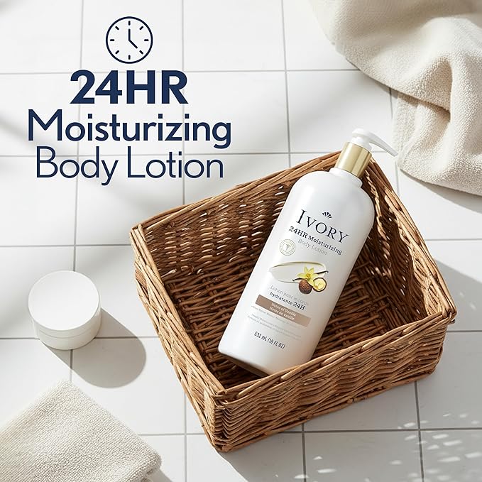 Ivory Hand & Body Lotion, 24hr Moisturizing, Repairs Extra Dry Skin, All Day - Image 2