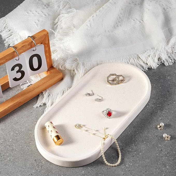 Koville Creamy White Marble Tray - Image 5