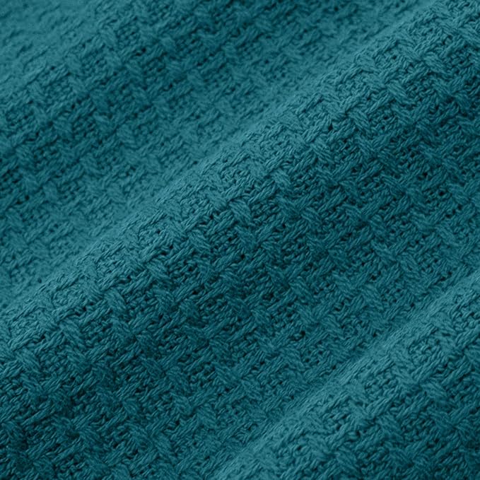 Sweet Home Collection 100% Fine Cotton Blanket Luxurious Weave Stylish Design - Image 3