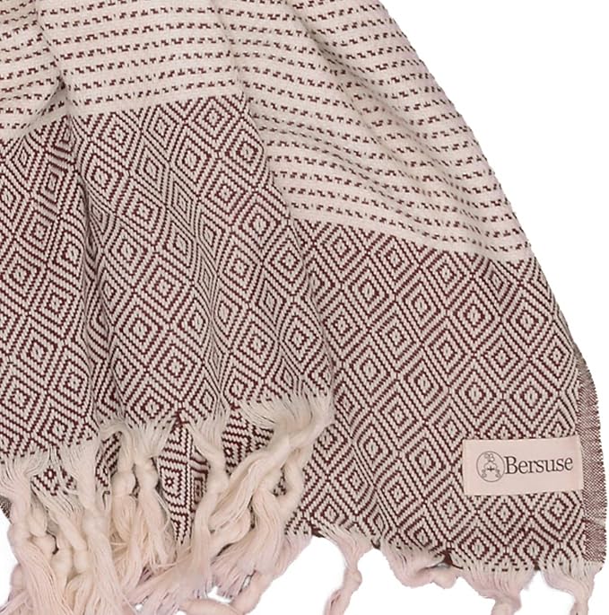 Bersuse 100% Cotton Hierapolis XL Throw Blanket - Image 4