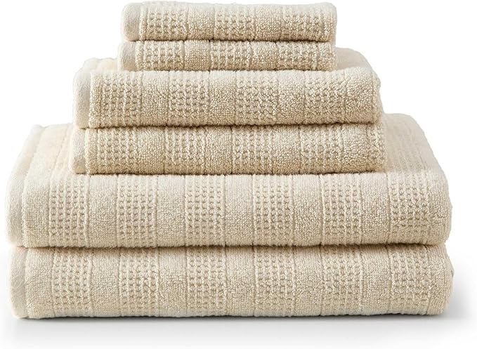 Martha Stewart - Bath Towels, Soft & Absorbent 100% Cotton Towels, Solid 500 GSM by MarthaStewart