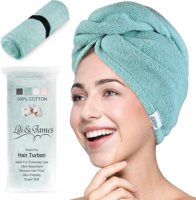 Lili&James 100% Cotton Hair Towel Wrap by LiliJames