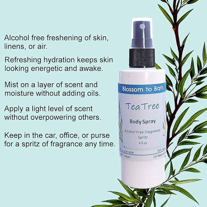 Blossom to Bath Tea Tree Body Spray - Image 3