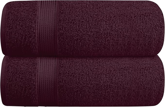 Elvana Home Cotton 2 Pack Oversized Bath Towel Set 28x55 inches, Large Bath by Unknown