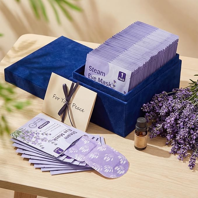 50 Pcs Steam Eye Masks for Dry Eyes Lavender Self Heated Steam Warm Eye Mask - Image 7