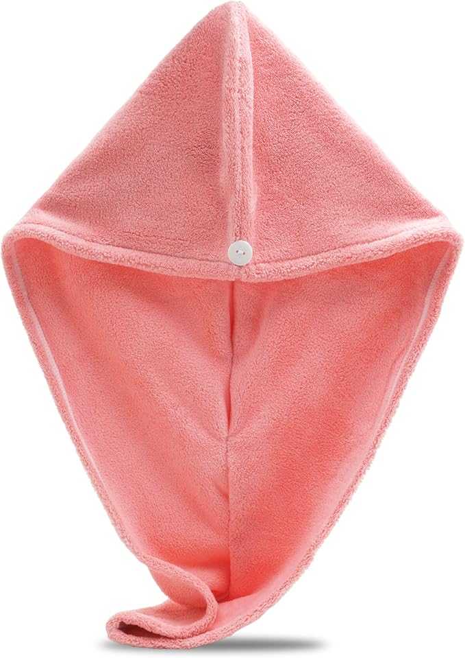 Microfiber Hair Towel Wrap, Super Absorbent Twist Turban Dry Hair Cap by Unknown