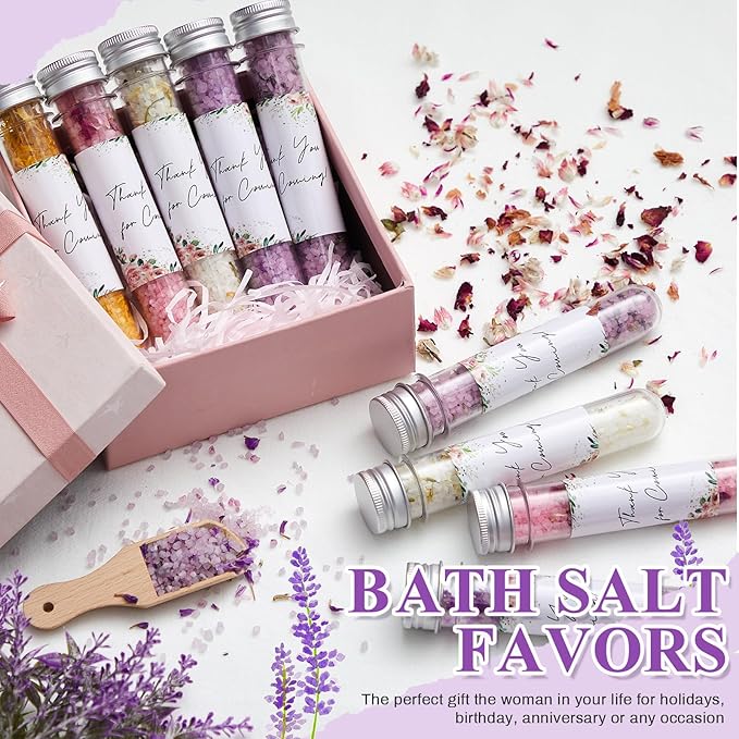 12 Pcs Aromatherapy Bath Salts Test Tube Bath Salts - Image 4