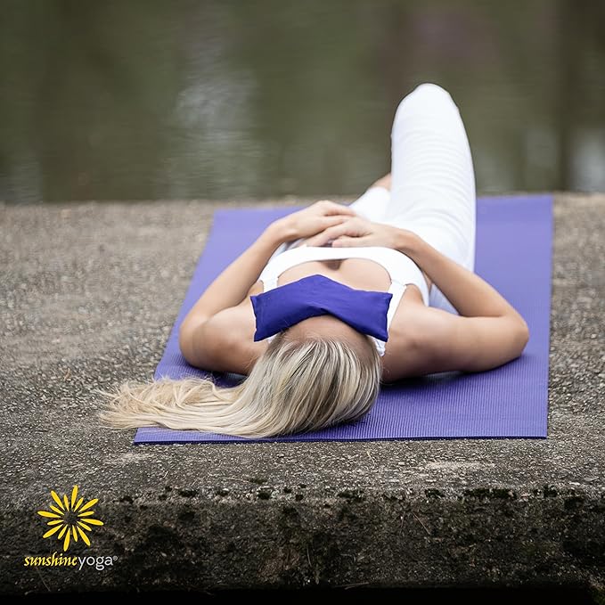 Sunshine Yoga 4-Pack Unscented Sateen Eye Pillows, Low-Luster, 9’’ x 4’’ - Image 8