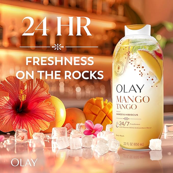 Olay Body Wash for Women, 24/7 Skin-Loving Freshness, Miami Mocktails, Plant - Image 2