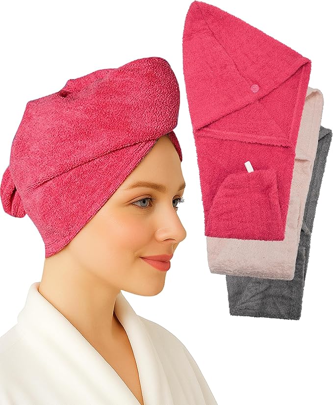 Textila 100% Cotton Hair Wrap Towels by Textila+Stores