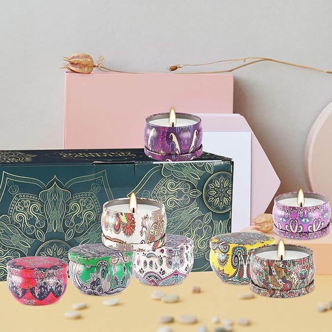 WPONSZU Scented Candles Gift Set, 2.5 oz Soy Wax Aromatherapy Candle - Image 9