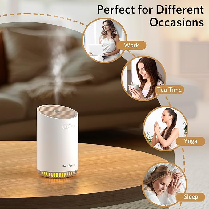 Portable Aromatherapy Diffuser 280ml, Rechargeable Essential Oil Diffuser - Image 6