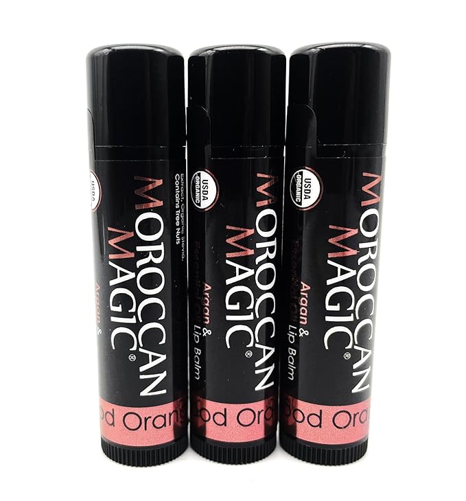 Moroccan Magic Organic Blood Orange Lip Balm 3 Pack | Ultra-Hydrating Argan & - Image 7