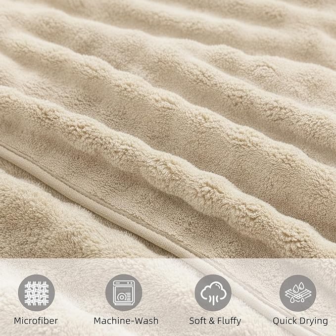 KBY Bath Towels Set of 2, Extra Large Bath Sheets 40X80 Inches, Quick Dry - Image 5