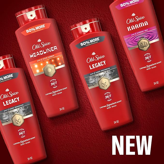 Old Spice Body Wash for Men, 24/7 Shower Fresh & Clean w/Daily Use, Lasting - Image 12