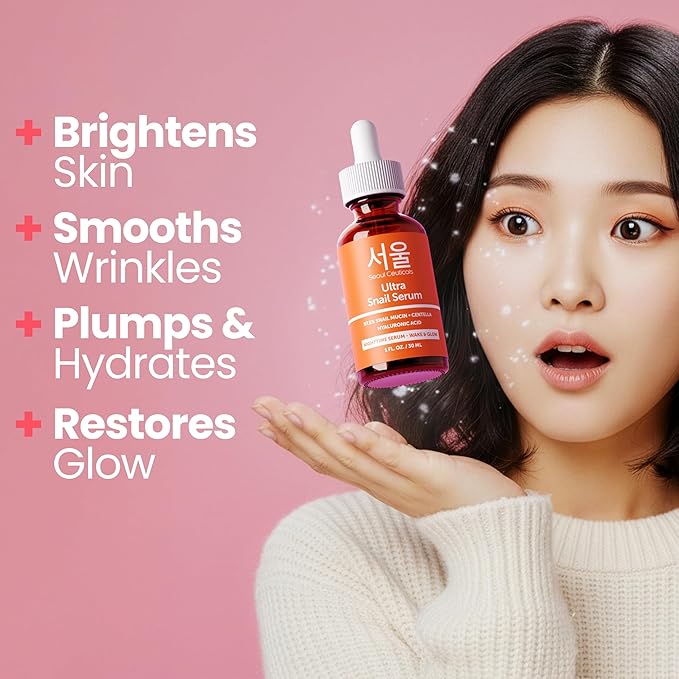 SeoulCeuticals Korean Skin Care 97.5% Snail Mucin Serum – K Beauty Skincare - Image 2