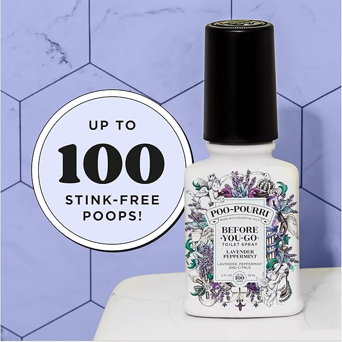 Poo-Pourri Before-You-Go Toilet Spray, Lavender Peppermint, 2 Fl Oz, Bathroom - Image 7