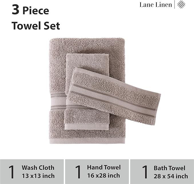 LANE LINEN Luxury Bath Towels Set - Image 3