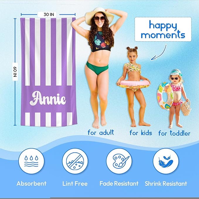 JML Personalized Beach Towel - Image 3