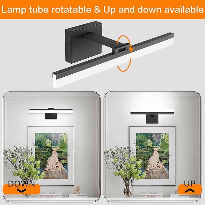 SOLFART 18 Inch Vanity Lights for Bath Dimmable Bathroom Lights Over Mirror - Image 4