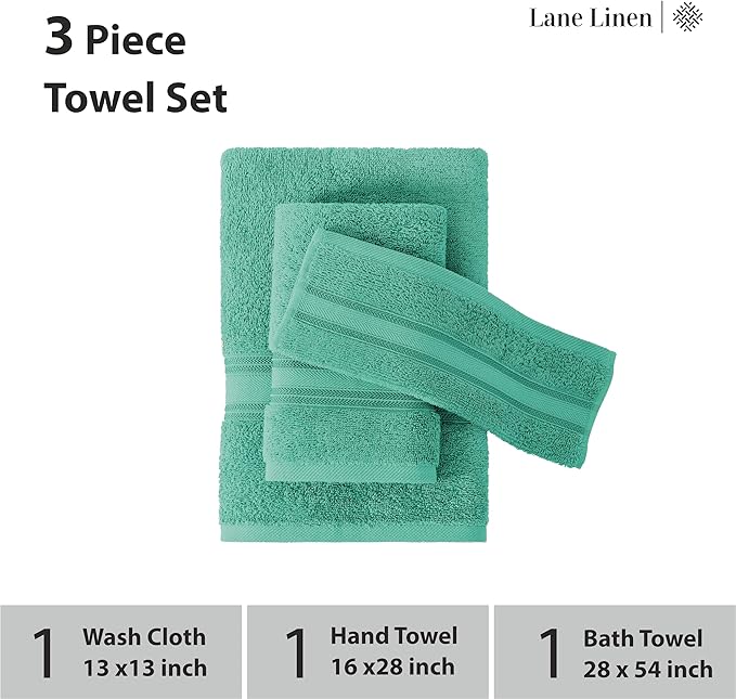 LANE LINEN Luxury Bath Towels Set - Image 3