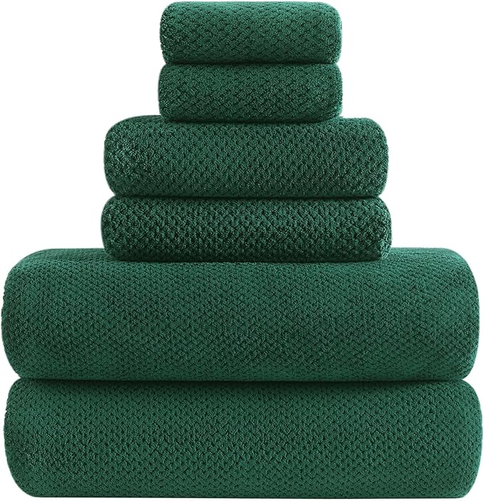 YTYC 29x59 Inch Bath Towels Set of 6 Large, Super Soft Absorbent Lint Free by YTYCTowels