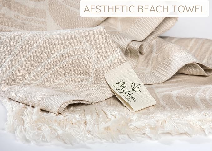 Premium Turkish Beach Towel – 100% Cotton, Quick Dry, Sand Free, Oversized 35” - Image 8