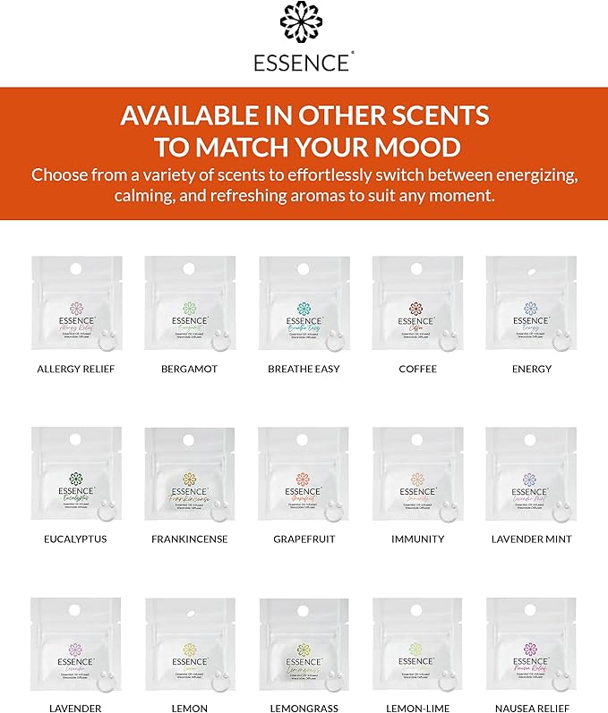 Essence Wearable Aromatherapy Nasal Diffuser – Orange Essential Oil Nose Ring - Image 7