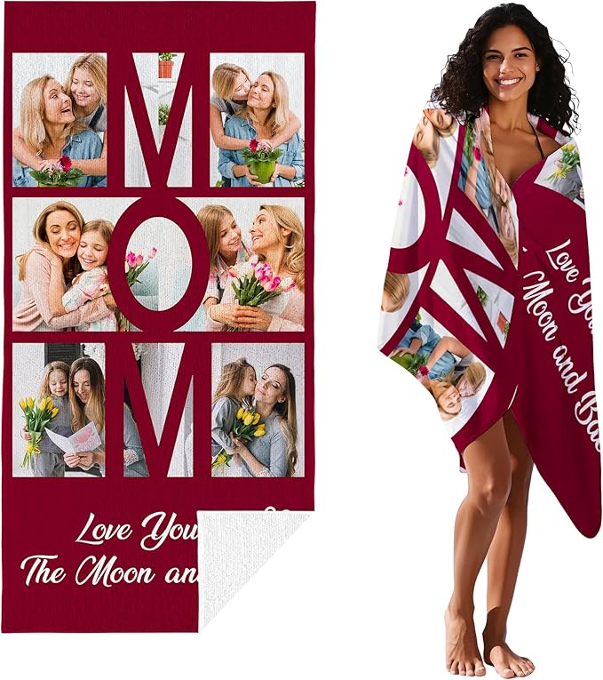 JML Mothers Day Birthday Gifts for Mom from Daughter Son, Personalized Beach - Image 3