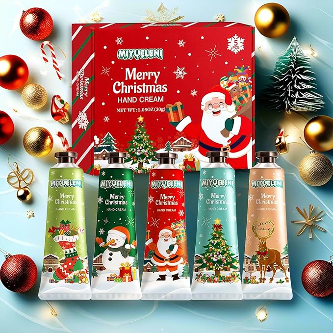 5 Pack Christmas Hand Lotion Gifts Set, Easter Basket Stuffers, Hand Cream - Image 3