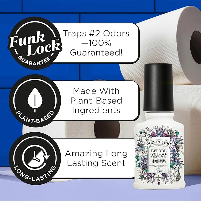Poo-Pourri Before-You-Go Toilet Spray, Lavender Peppermint, 2 Fl Oz, Bathroom - Image 2