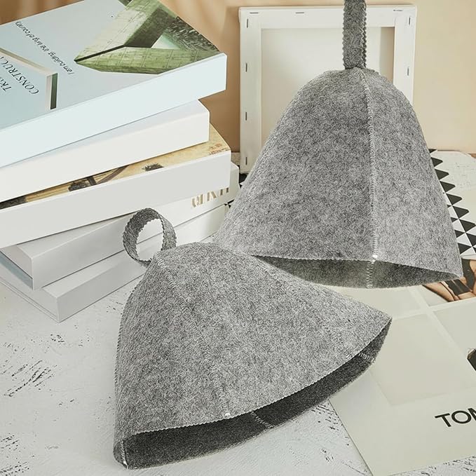 JaGely Sauna Hat for Men Women Sauna Hat Vaporarium Cap Russian Banya Cap for - Image 7