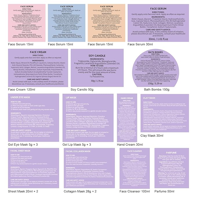 33 pcs Mother's Day Gift for Mom, Lavender Bath & Body Basket Gift Set for Women - Image 9
